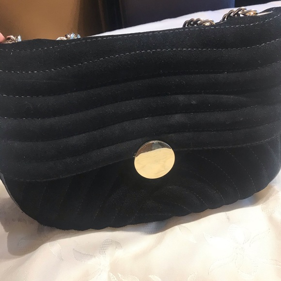 Zara new leather suede handbag - Picture 2 of 9